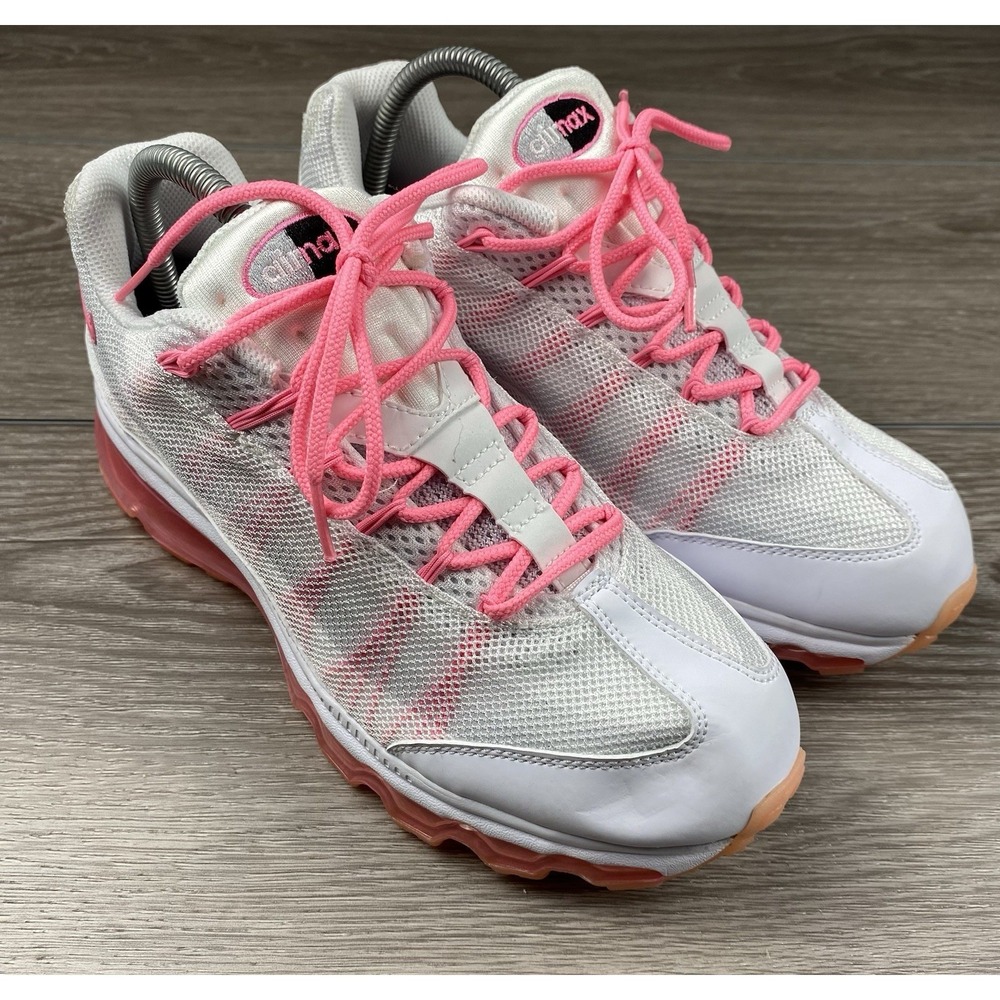 Nike Air Max 2012 White Pink Womens Size 8.5 Running Shoes 553554-161